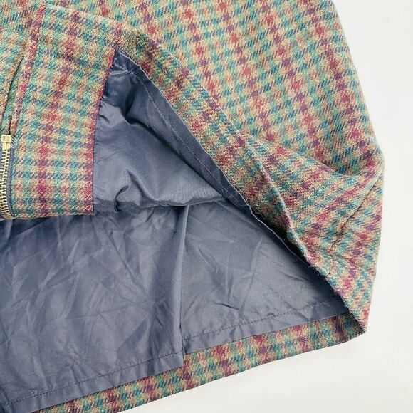 Vintage Sag Harbor Wool Blend Jumper‎ Women’s Size 16 Brown Green Tweed Pockets - Picture 5 of 9